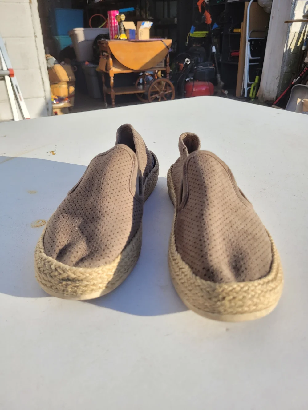 Esprit Perforated Slip-On Espadrille Flats